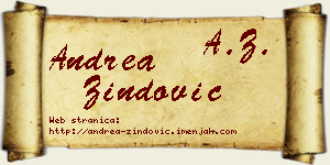Andrea Zindović vizit kartica